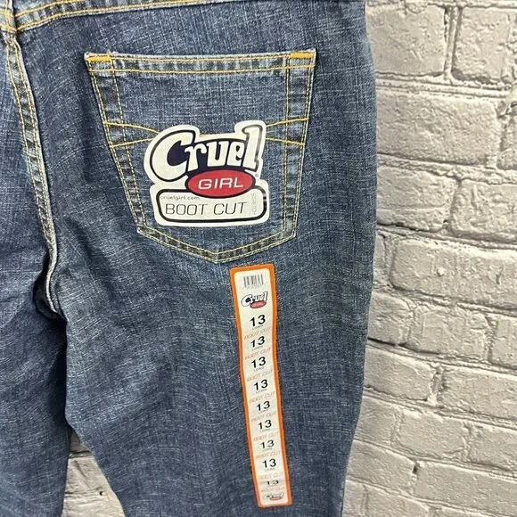 Cruel Girl Boot Cut Jeans Juniors 13 Tall Stretch NWT - Picture 5 of 8